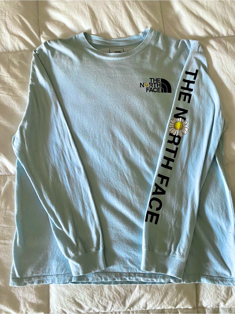 The North Face Long-Sleeve Crewneck T-Shirt, Light Blue
